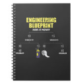 Engineering Blueprint Duct Tape Engineers Notitieboek (Voorkant)