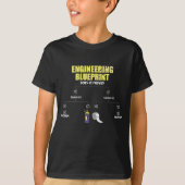 Engineering Blueprint Duct Tape Engineers T-shirt (Voorkant)