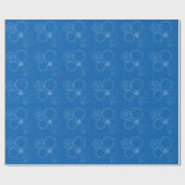 Engineering Blueprint Style Cadeaupapier (Vlak)