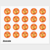 Engineering Chick #5 Ronde Sticker (Vel)