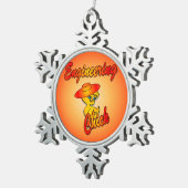 Engineering Chick #5 Tin Sneeuwvlok Ornament (Rechts)