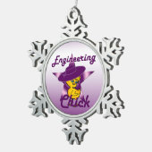 Engineering Chick #9 Tin Sneeuwvlok Ornament (Rechts)