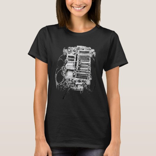 Engineering Complex Mechanische machine potlood Sk T-shirt (Voorkant)