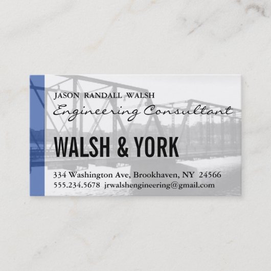 Engineering Consultant Visitekaartje (Voorkant)