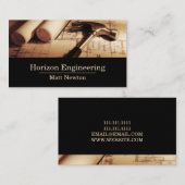 Engineering ContractorBouwnijverheid Visitekaartje (Voorkant / Achterkant)