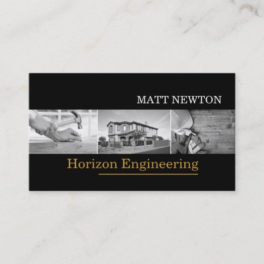 Engineering ContractorConstruction Visitekaartje (Voorkant)