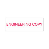 "ENGINEERING COPY" Tekening Zelfinktende Stempel (Design)