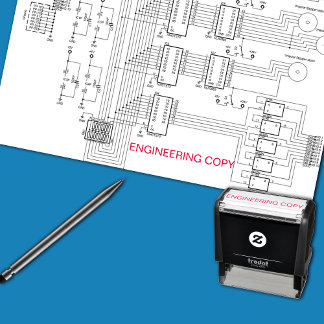 "ENGINEERING COPY" Tekening Zelfinktende Stempel