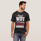Engineering Degreed Engineer Wife T-shirt (Voorkant volledig)
