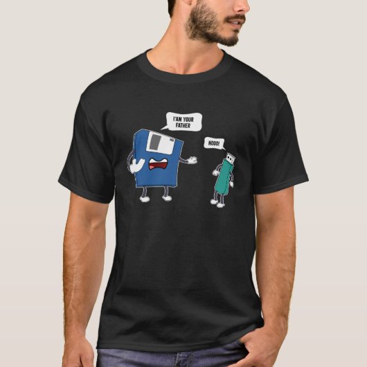 Engineering diskette computer engineer programma t-shirt (Voorkant)