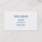 Engineering en constructie Visitekaartjes (Achterkant)