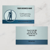 Engineering en Landmeetkunde Logo Visitekaartje (Voorkant / Achterkant)