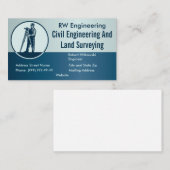 Engineering en Landmeetkunde Logo Visitekaartje (Voorkant / Achterkant)