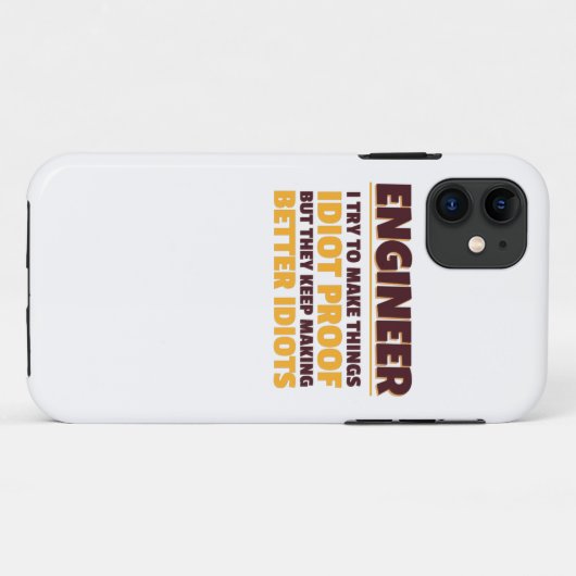 Engineering Engineer probeert dingen dioot bewijs  Case-Mate iPhone Case (Achterkant (horizontaal))