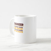 Engineering Engineer probeert dingen dioot bewijs Koffiemok (Voorkant links)