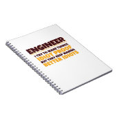 Engineering Engineer probeert dingen dioot bewijs Notitieboek (Rechterzijde)