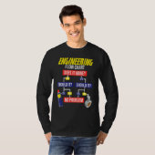 Engineering Flow Chart Chemical Engineer T-shirt (Voorkant volledig)