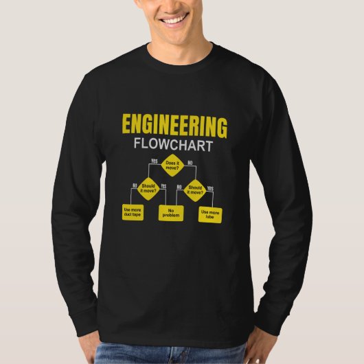 Engineering Flowchart Engineer T-shirt (Voorkant)