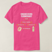 Engineering Flowchart Funny Engineer Gift T-shirt (Design voorkant)