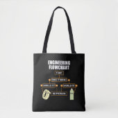 Engineering Flowchart Funny Engineer Gift Tote Bag (Voorkant)