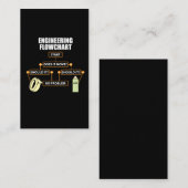 Engineering Flowchart Funny Engineer Gift Visitekaartje (Voorkant / Achterkant)