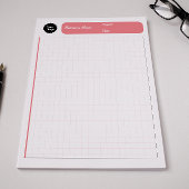 Engineering Grafiek Bladen Grid Paper Roze Notitieblok