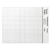 Engineering Grafiekbladen Afdrukbaar Papier Grijs Notitieblok (Voorkant)