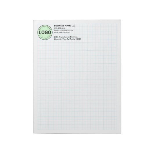 Engineering Graph Pad with Company Logo Notitieblok (Linkerzijde)