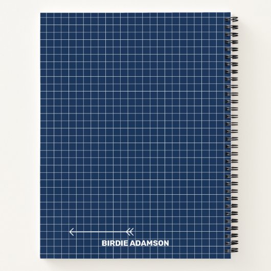 Engineering Graph Paper Design | Personalized Grid Notitieboek (Achterkant)
