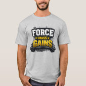 Engineering Grootheid: Kracht Massa Winst Gym T-shirt (Voorkant)