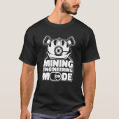 Engineering Hard Hat Mechanical Aerospace Mining E T-shirt (Voorkant)