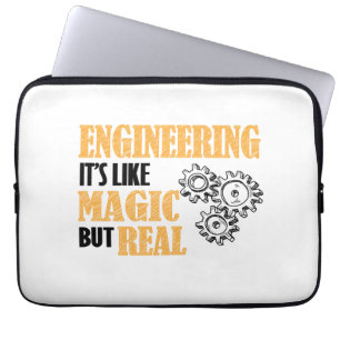 Engineering - Het is als een magische maar echt gr Laptop Sleeve