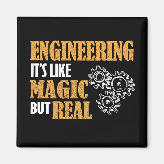 Engineering - Het is als een magische maar echt gr Magneet (Voorkant)