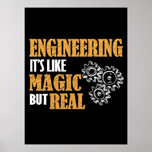 Engineering - Het is als een magische maar echt gr Poster (Voorkant)