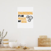 Engineering - Het is als een magische maar echt gr Poster (Keuken)