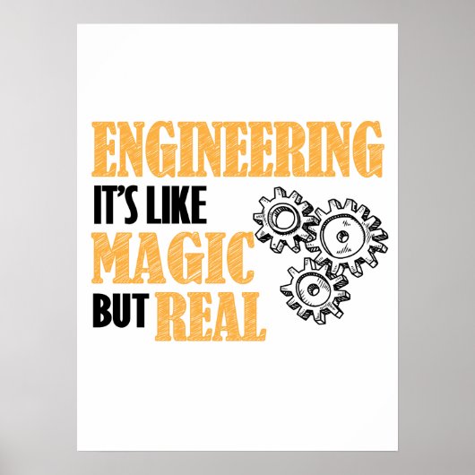 Engineering - Het is als een magische maar echt gr Poster (Voorkant)