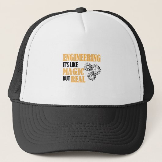 Engineering - Het is als een magische maar echt gr Trucker Pet (Voorkant)