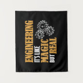 Engineering - Het is als een magische maar echt gr Wandkleed (Voorkant)