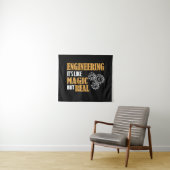 Engineering - Het is als een magische maar echt gr Wandkleed (In Situ (horizontaal))