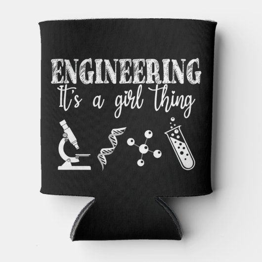 Engineering Het is een meisje ding Blikjeskoeler (Voorkant)