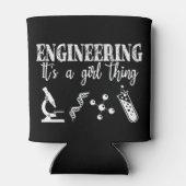Engineering Het is een meisje ding Blikjeskoeler (Achterkant)