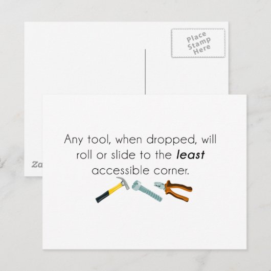 Engineering humor briefkaart (Voorkant / Achterkant)