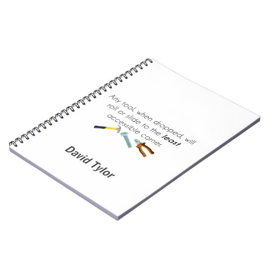 Engineering humor notitieboek (Linkerzijde)