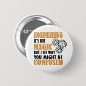 Engineering - ik zie waarom je in verwarring zou k ronde button 5,7 cm (Voorkant /achterkant)