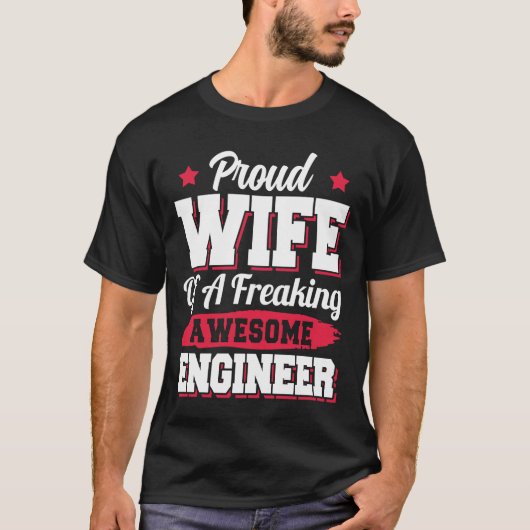Engineering-ingenieur-vrouw T-shirt (Voorkant)