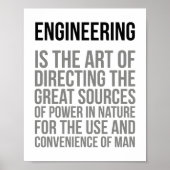 Engineering is de kunst van richting poster (Voorkant)