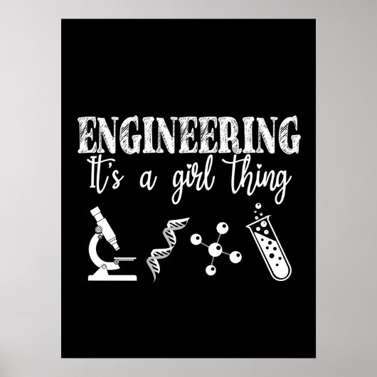 Engineering It's a Girl Thing Poster (Voorkant)