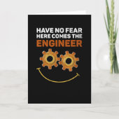 Engineering Joke Engineer Student Afstuderen Kaart (Voorkant)