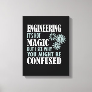 Engineering Magic, ik zie waarom je in verwarring Canvas Afdruk