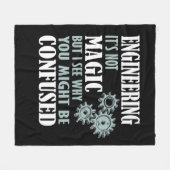 Engineering Magic, ik zie waarom je in verwarring Fleece Deken (Voorkant (Horizontaal))